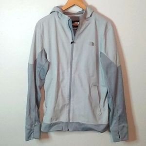 The North face gray hoodie jacket